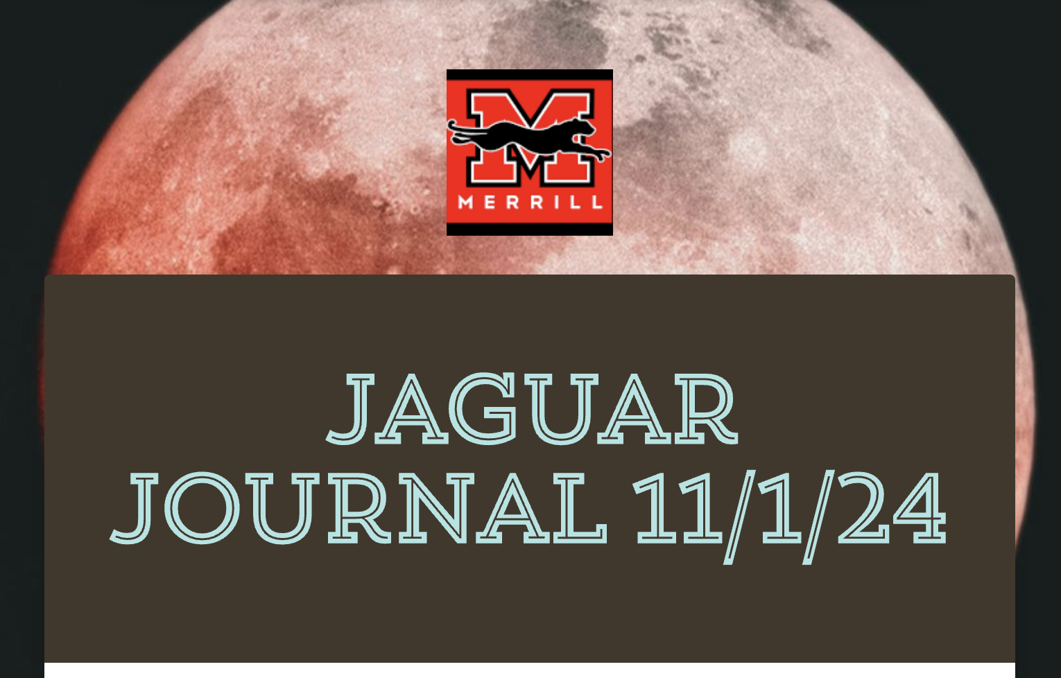 Jaguar Journal 11/1/2024 cover